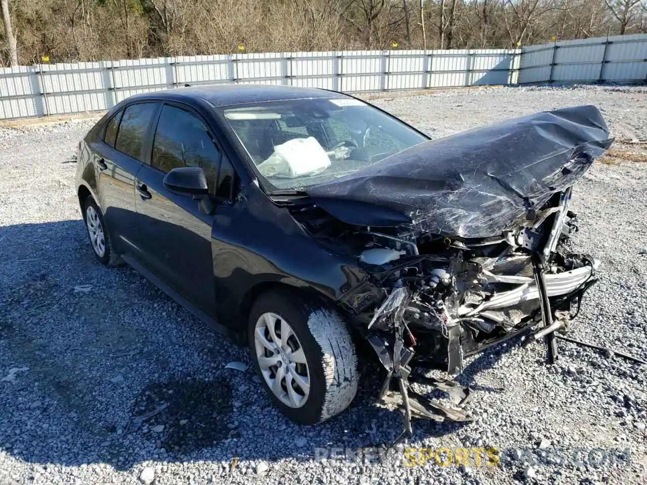 1 Photograph of a damaged car JTDEPRAE2LJ058965 TOYOTA COROLLA 2020