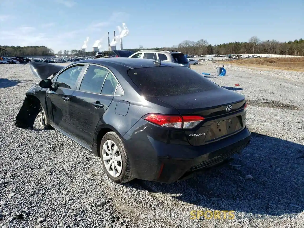 3 Photograph of a damaged car JTDEPRAE2LJ058965 TOYOTA COROLLA 2020