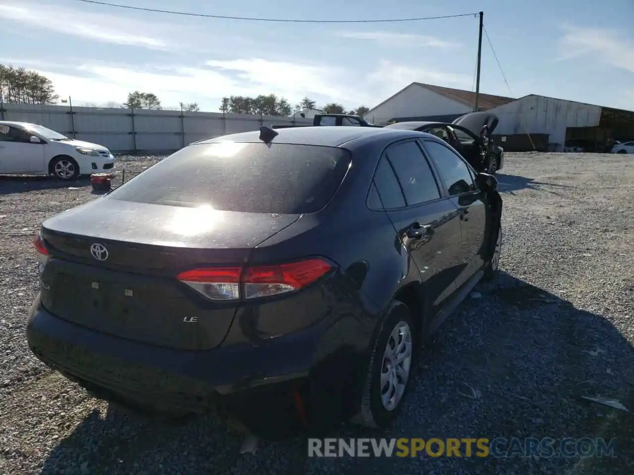 4 Photograph of a damaged car JTDEPRAE2LJ058965 TOYOTA COROLLA 2020