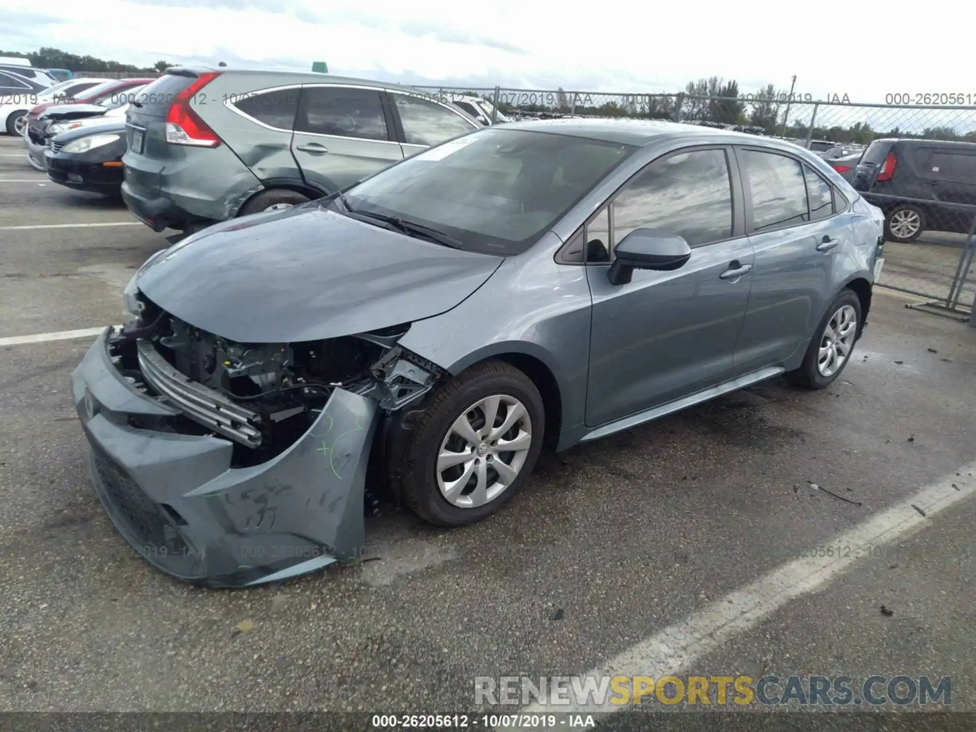 2 Photograph of a damaged car JTDEPRAE2LJ059212 TOYOTA COROLLA 2020