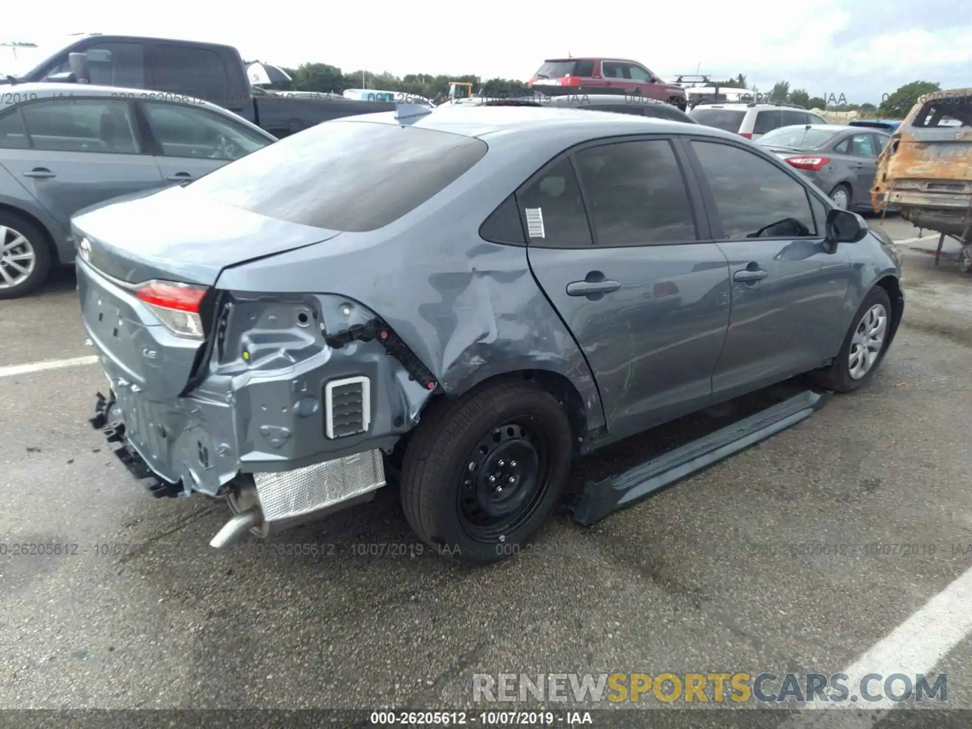 4 Photograph of a damaged car JTDEPRAE2LJ059212 TOYOTA COROLLA 2020