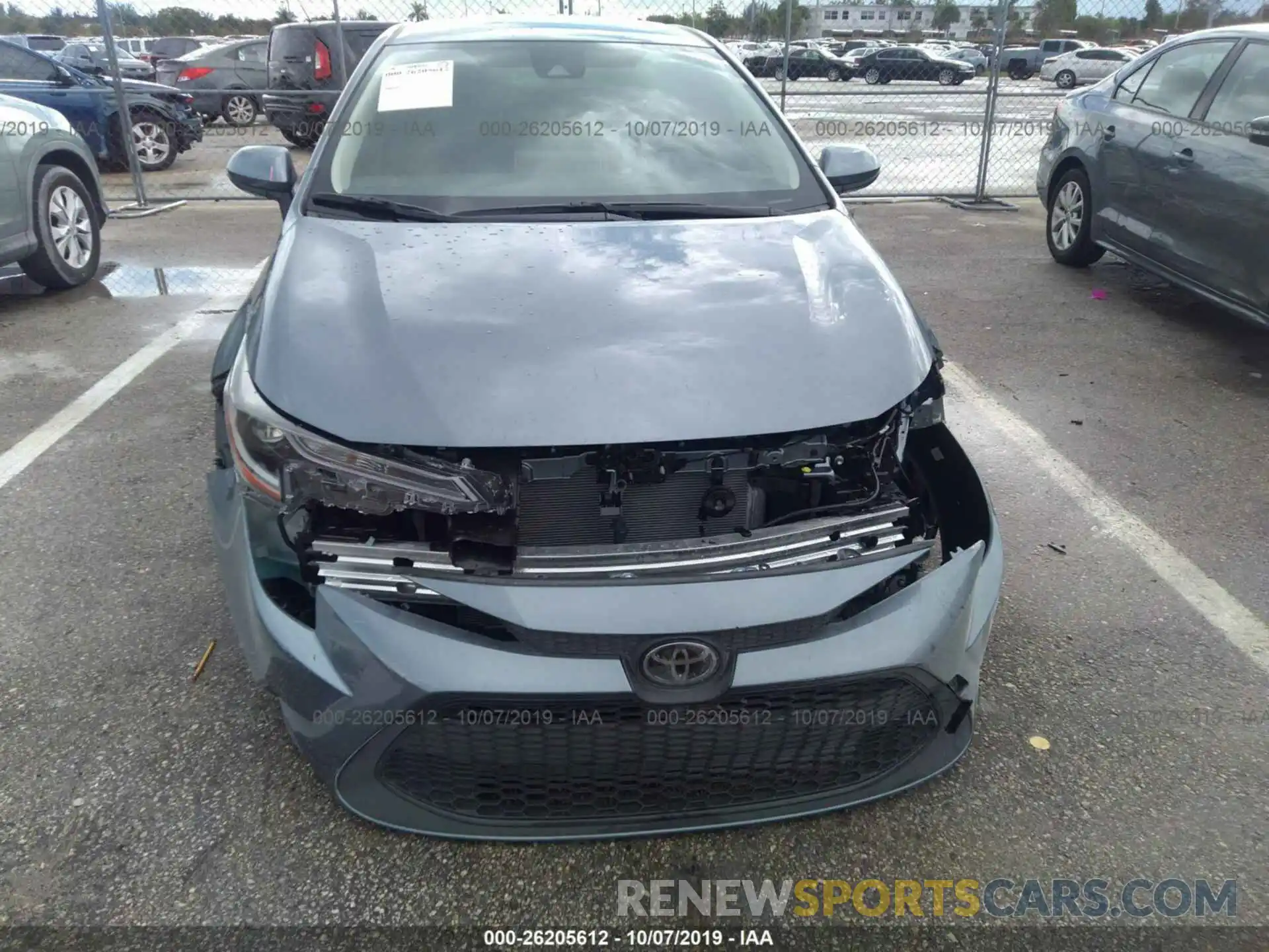 6 Photograph of a damaged car JTDEPRAE2LJ059212 TOYOTA COROLLA 2020