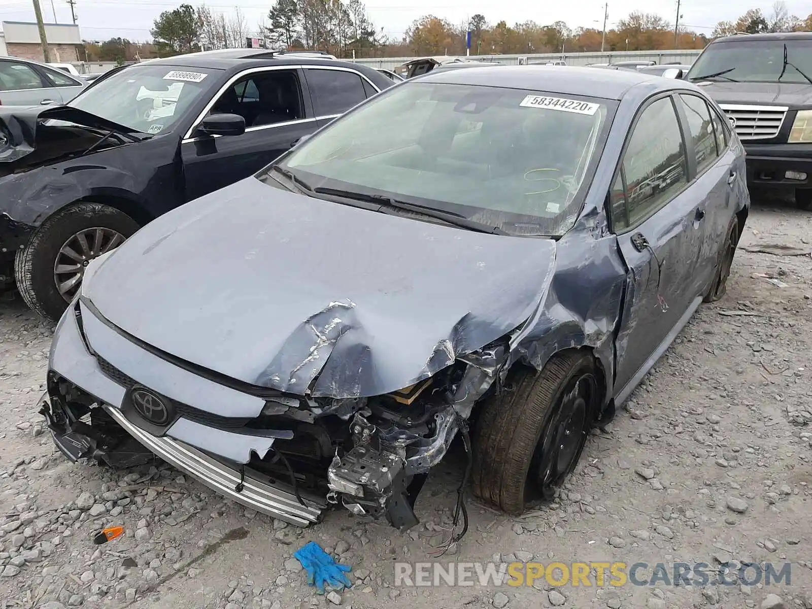 2 Photograph of a damaged car JTDEPRAE2LJ059422 TOYOTA COROLLA 2020