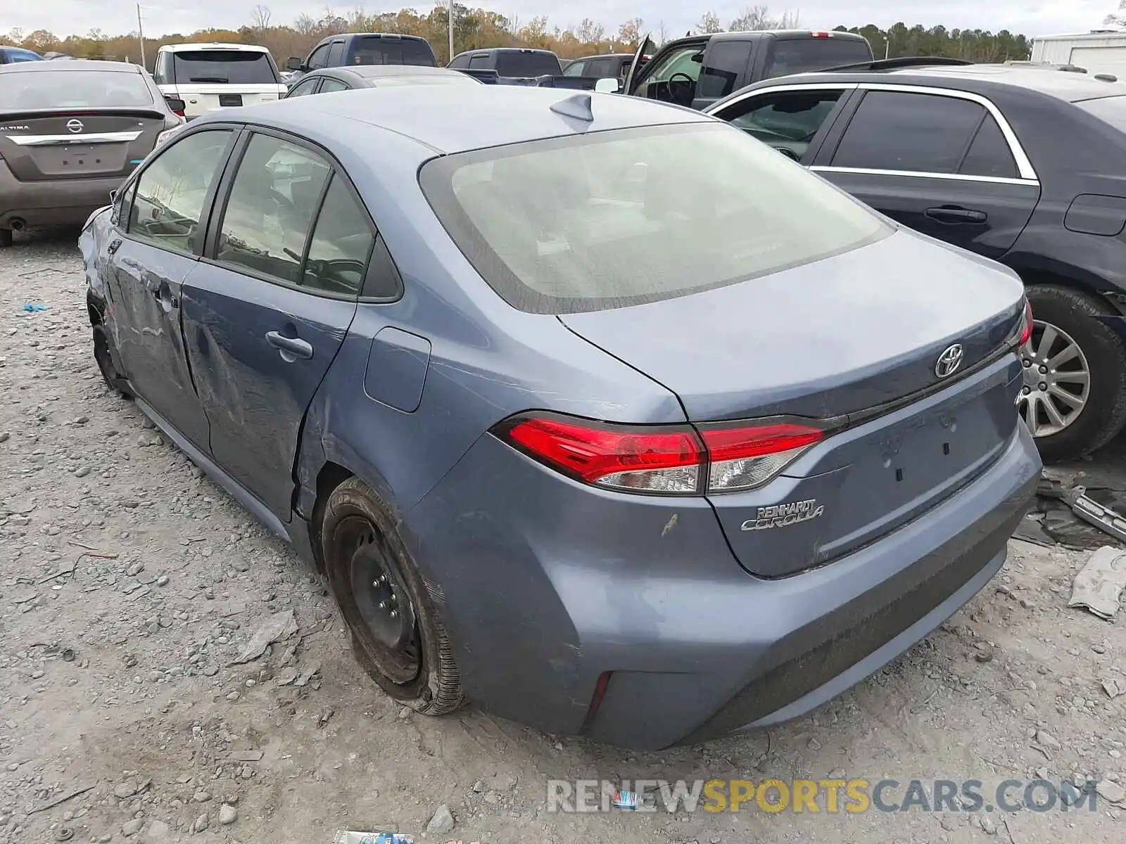 3 Photograph of a damaged car JTDEPRAE2LJ059422 TOYOTA COROLLA 2020