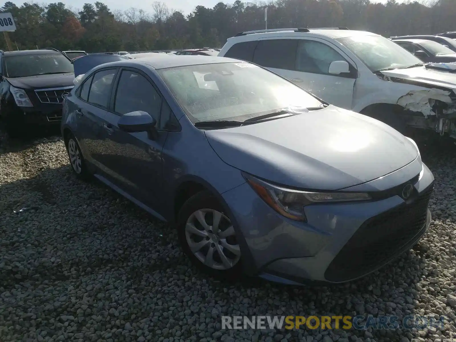 1 Photograph of a damaged car JTDEPRAE2LJ059906 TOYOTA COROLLA 2020