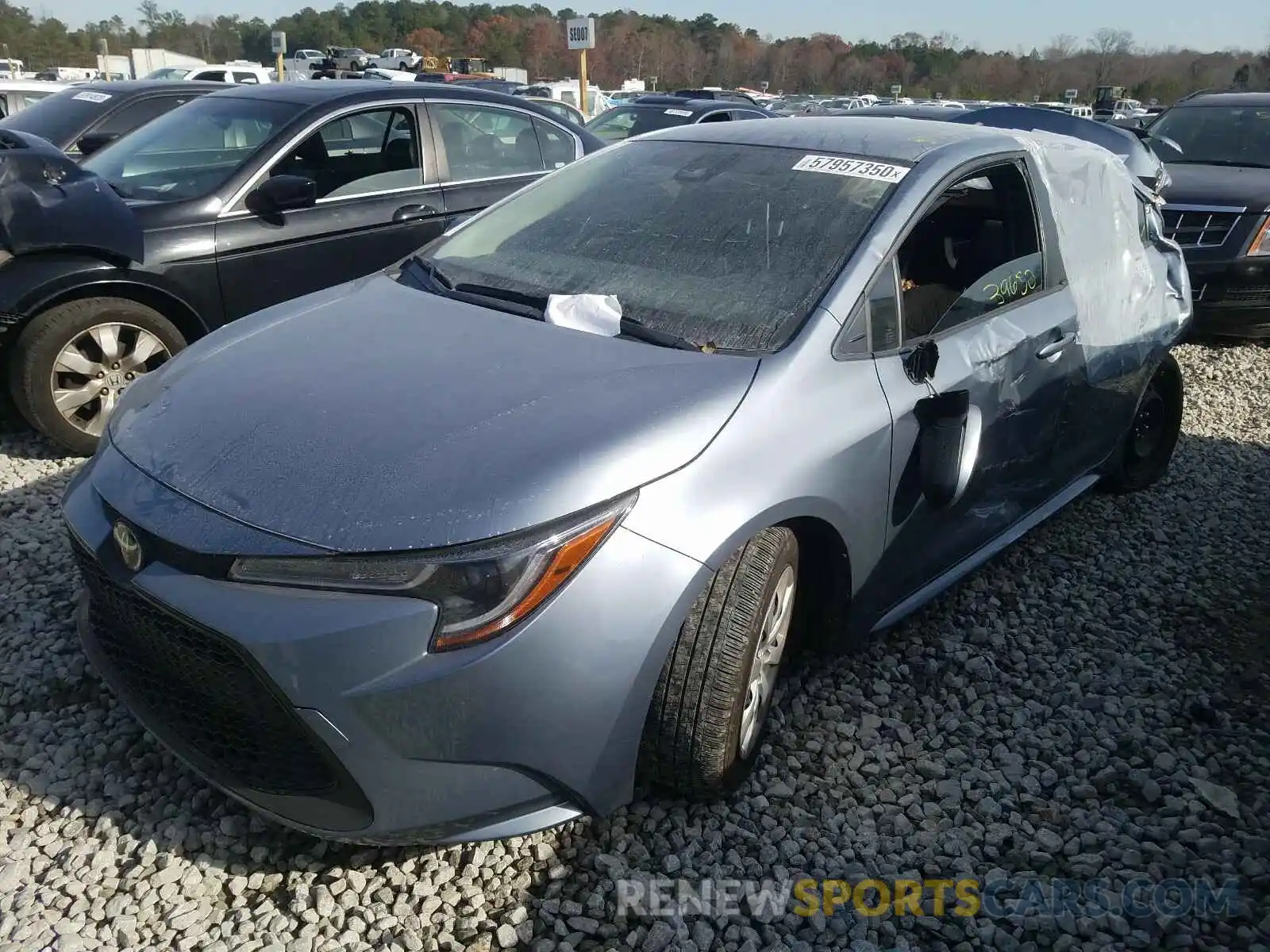 2 Photograph of a damaged car JTDEPRAE2LJ059906 TOYOTA COROLLA 2020