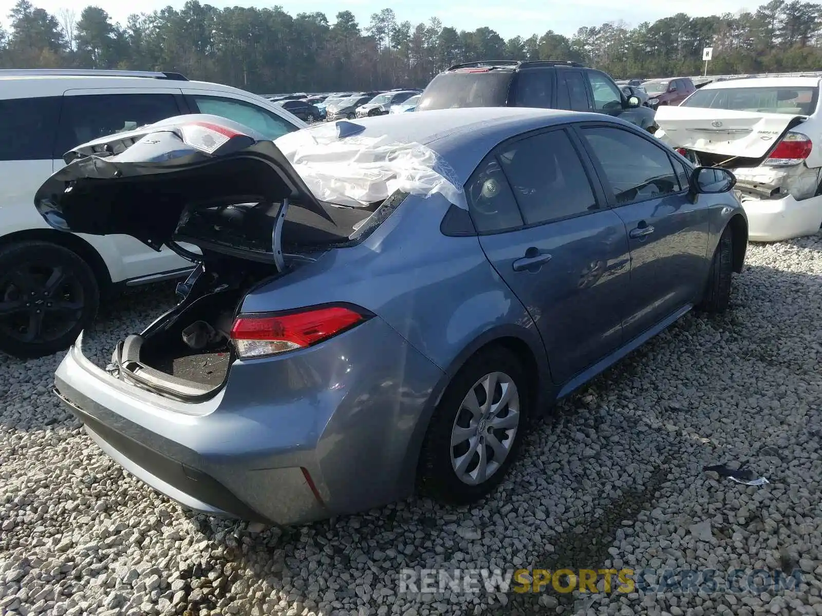 4 Photograph of a damaged car JTDEPRAE2LJ059906 TOYOTA COROLLA 2020