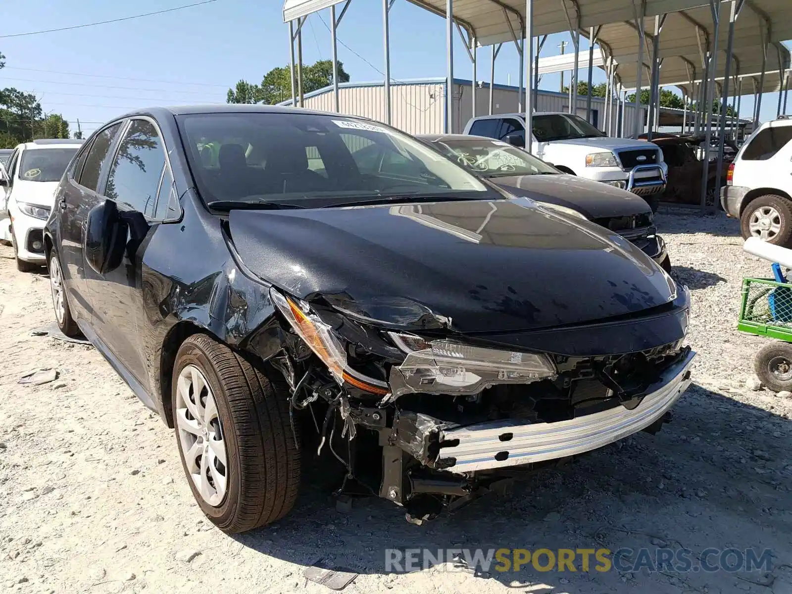 1 Photograph of a damaged car JTDEPRAE2LJ059923 TOYOTA COROLLA 2020