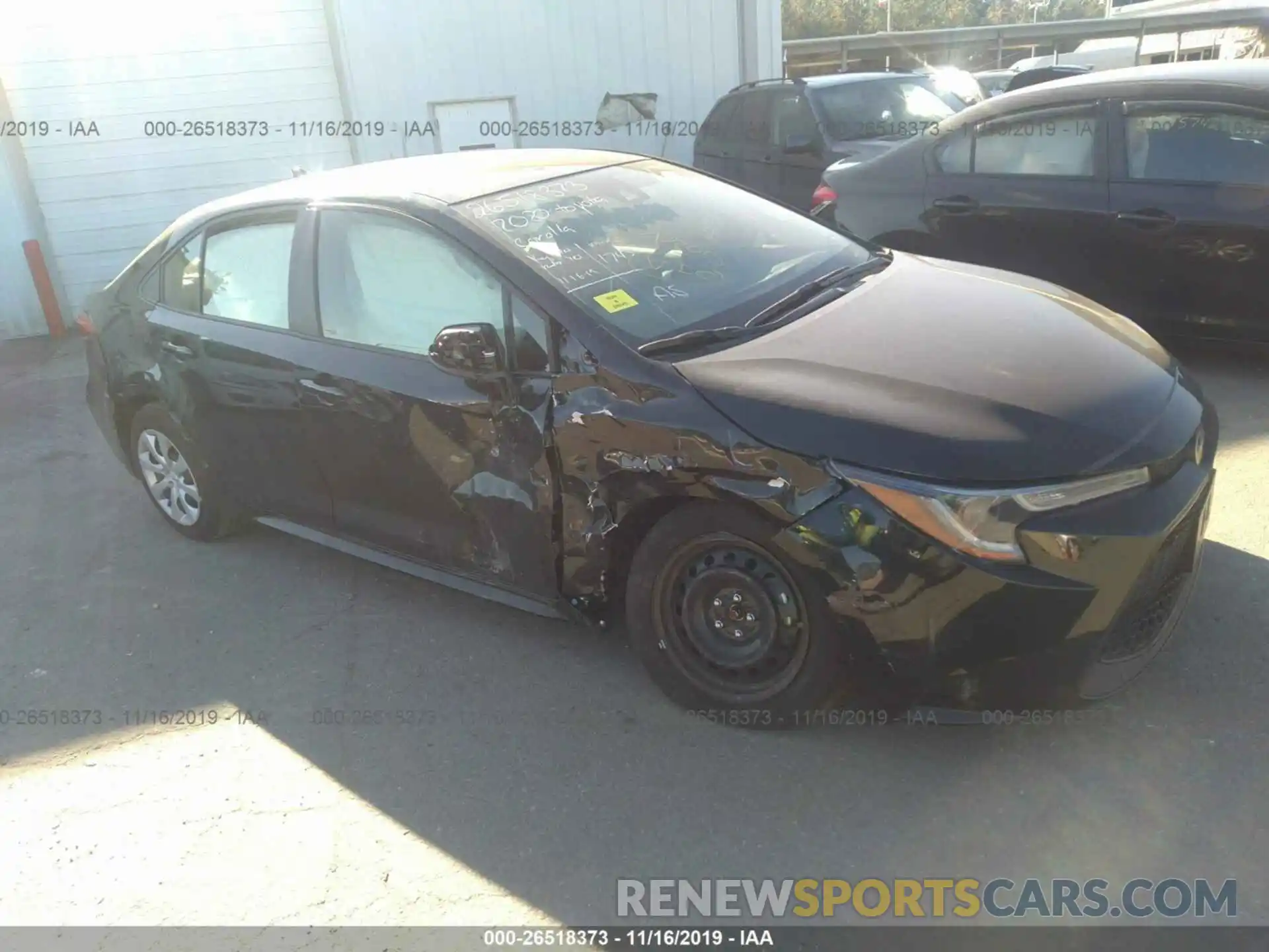 1 Photograph of a damaged car JTDEPRAE2LJ060215 TOYOTA COROLLA 2020