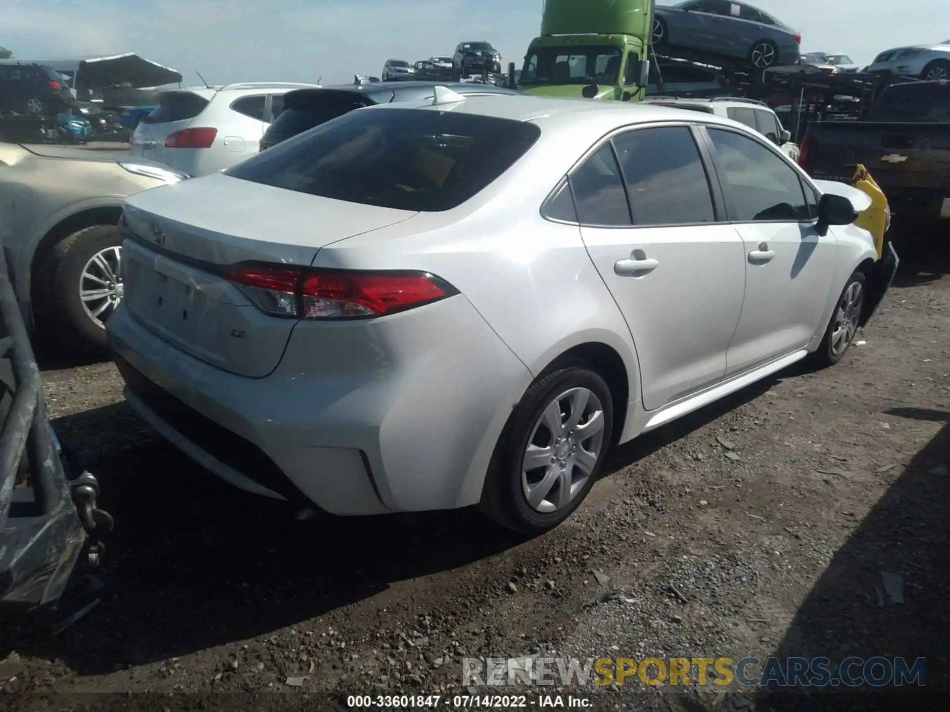 4 Photograph of a damaged car JTDEPRAE2LJ060277 TOYOTA COROLLA 2020