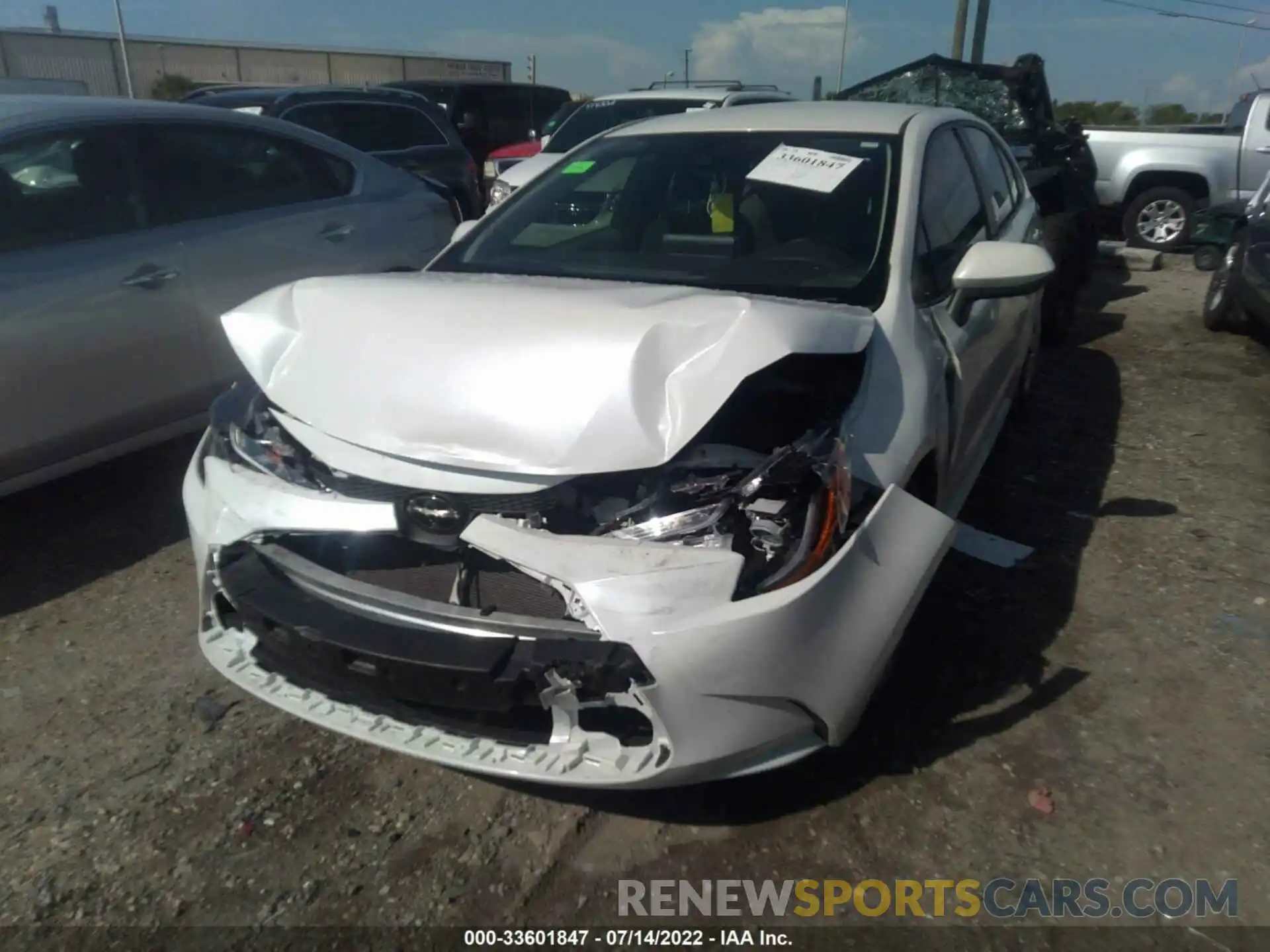 6 Photograph of a damaged car JTDEPRAE2LJ060277 TOYOTA COROLLA 2020