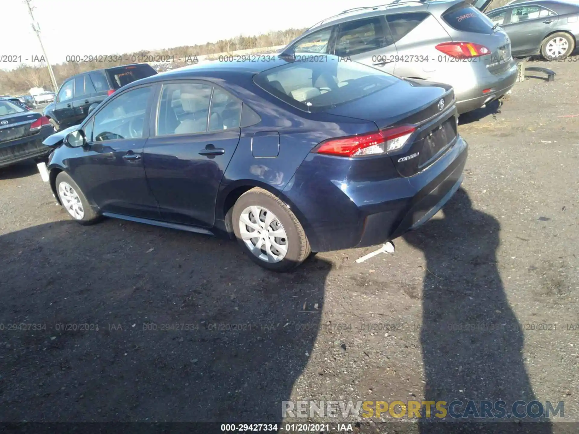 3 Photograph of a damaged car JTDEPRAE2LJ060294 TOYOTA COROLLA 2020