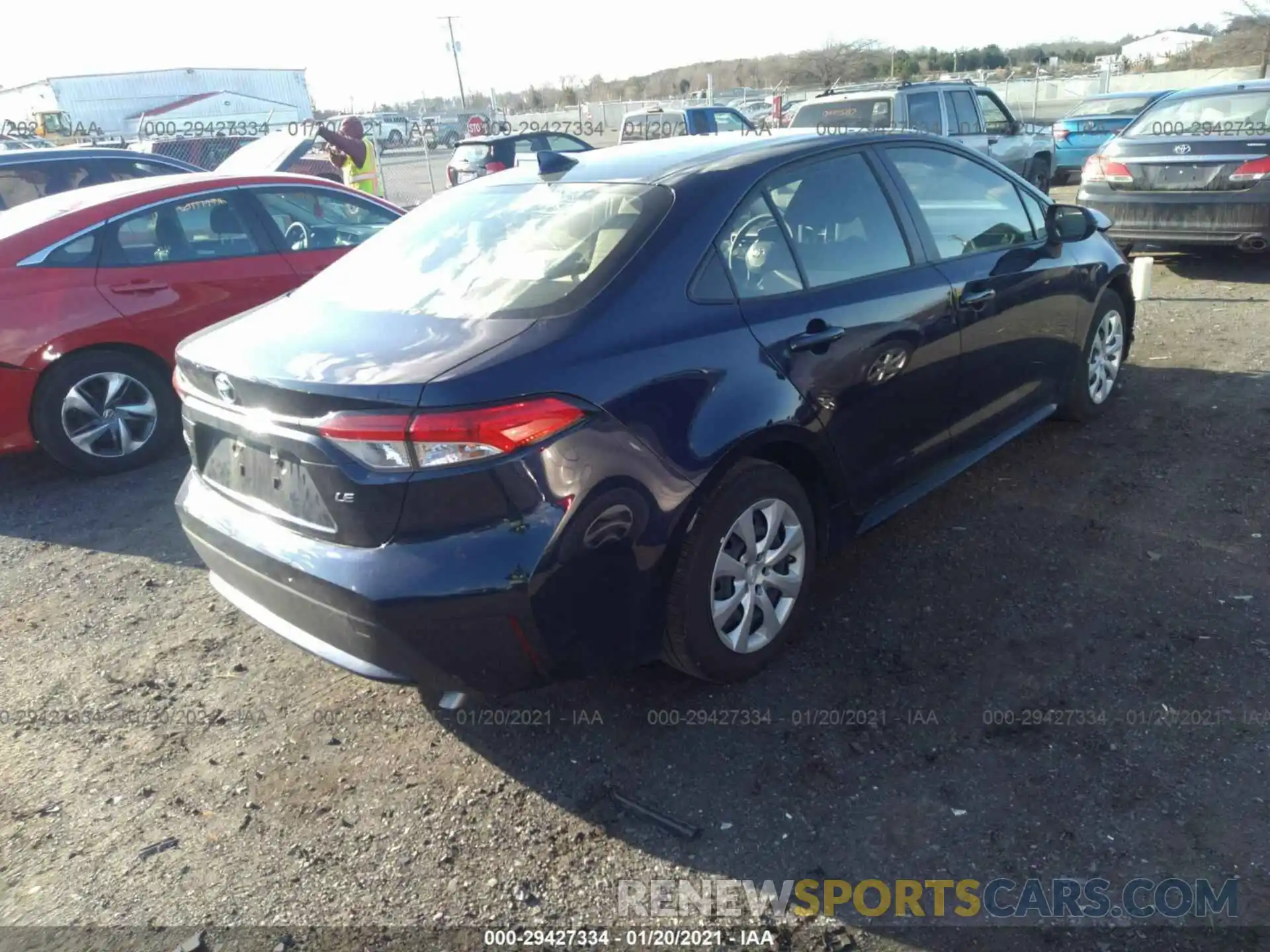 4 Photograph of a damaged car JTDEPRAE2LJ060294 TOYOTA COROLLA 2020