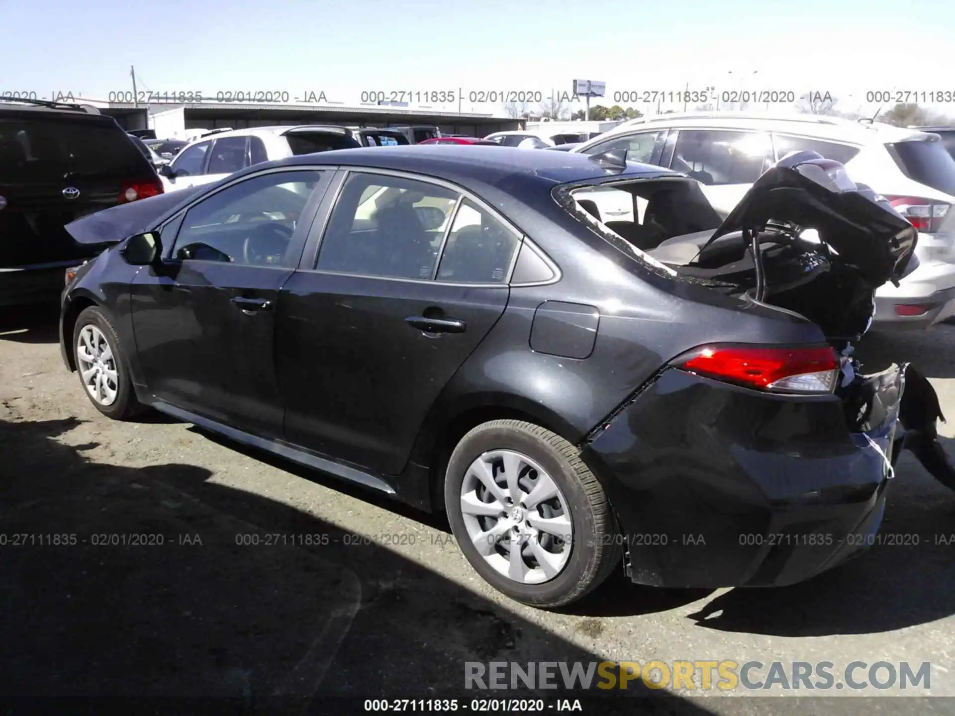 3 Photograph of a damaged car JTDEPRAE2LJ060344 TOYOTA COROLLA 2020