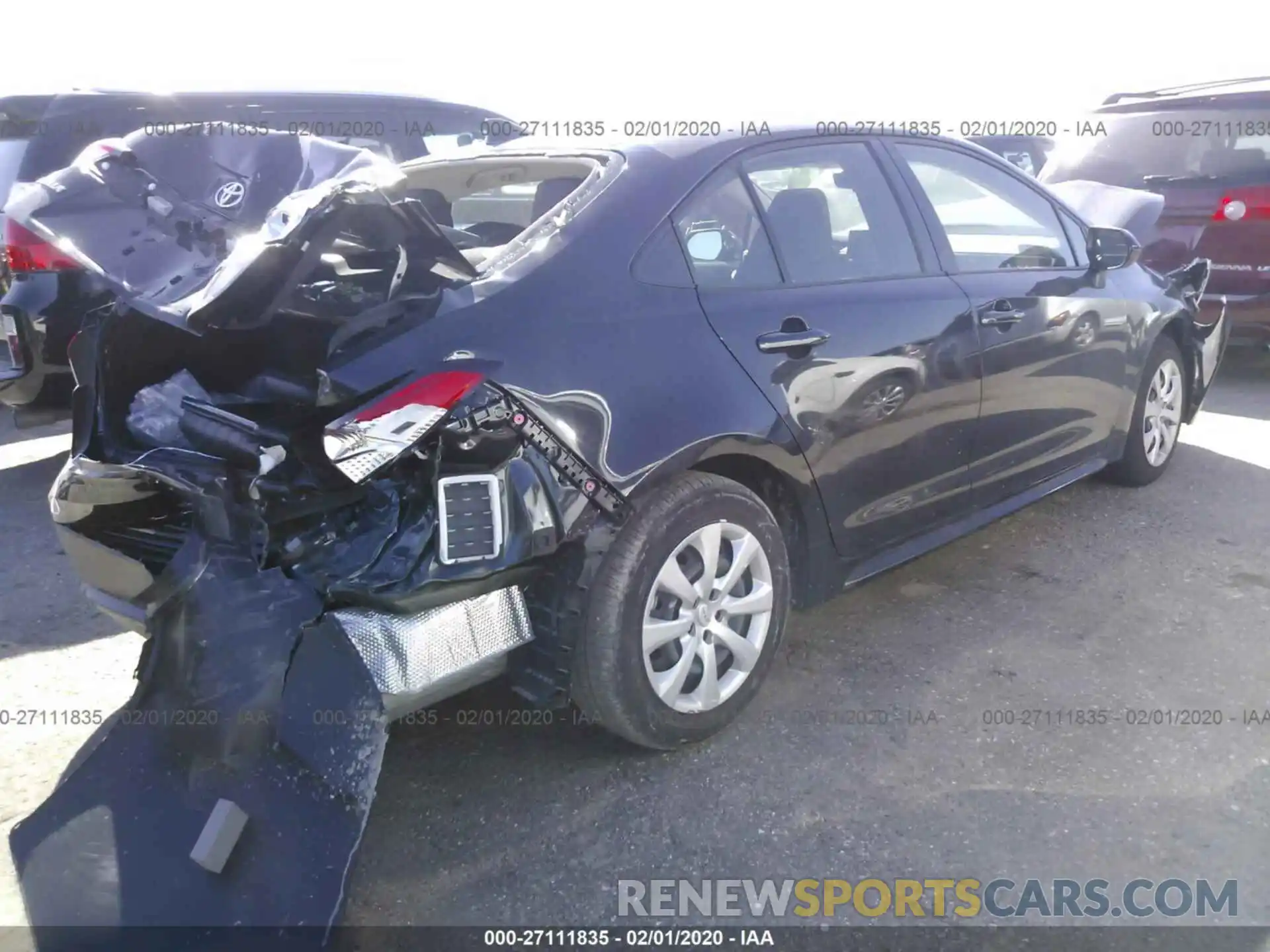 4 Photograph of a damaged car JTDEPRAE2LJ060344 TOYOTA COROLLA 2020