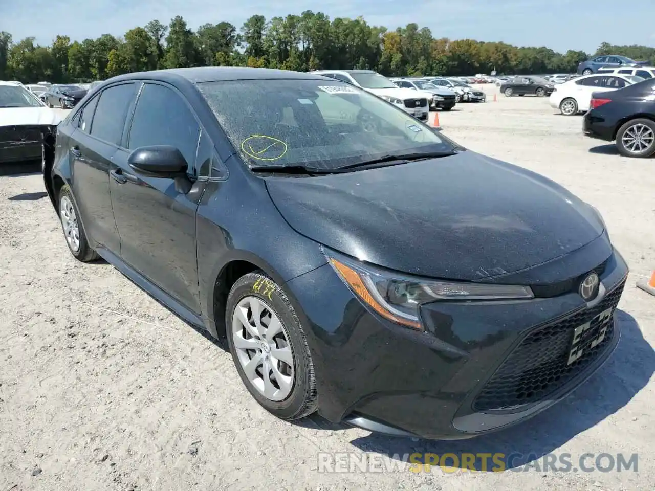 1 Photograph of a damaged car JTDEPRAE2LJ060649 TOYOTA COROLLA 2020