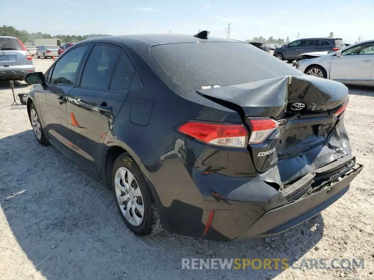 3 Photograph of a damaged car JTDEPRAE2LJ060649 TOYOTA COROLLA 2020