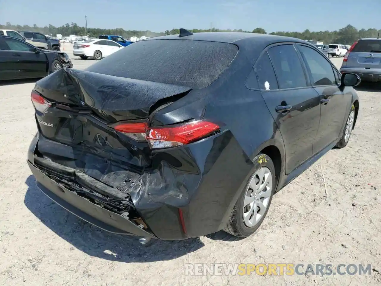 4 Photograph of a damaged car JTDEPRAE2LJ060649 TOYOTA COROLLA 2020