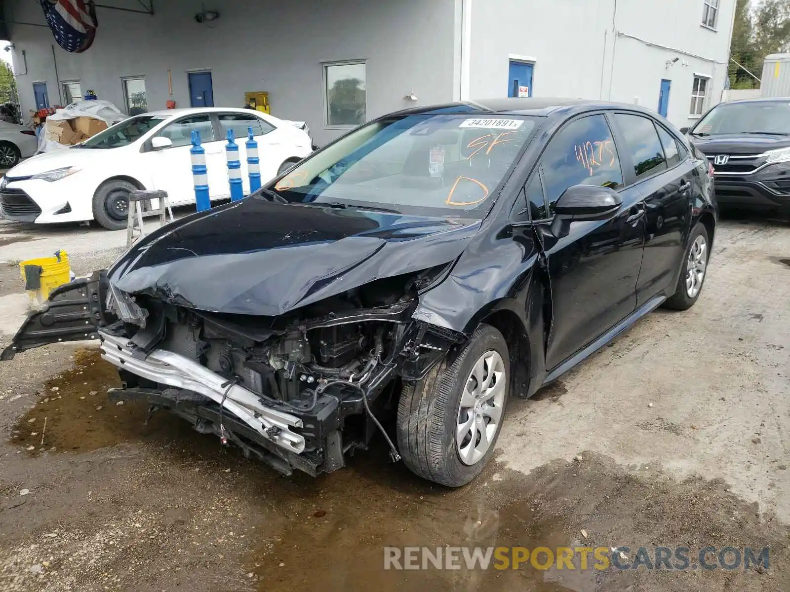 2 Photograph of a damaged car JTDEPRAE2LJ061042 TOYOTA COROLLA 2020