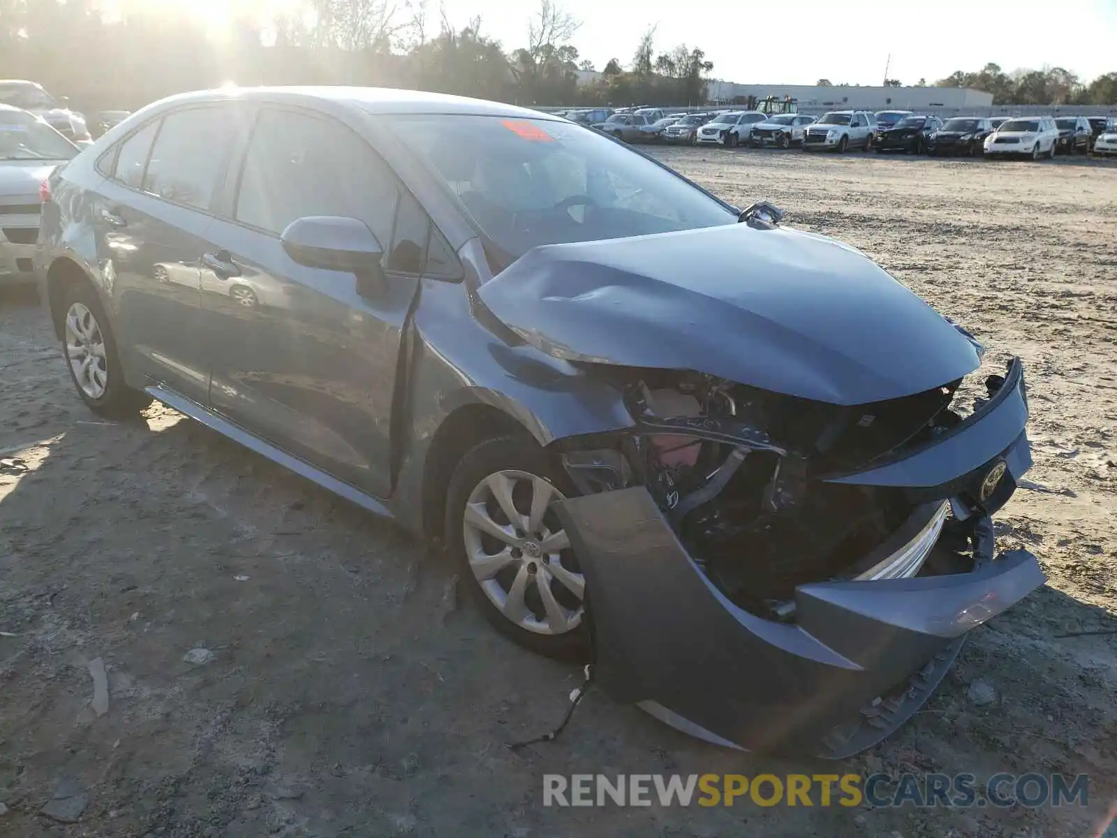 1 Photograph of a damaged car JTDEPRAE2LJ061266 TOYOTA COROLLA 2020