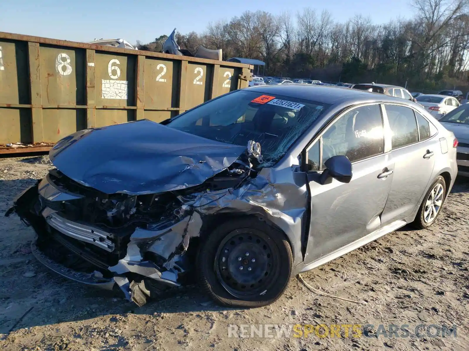 2 Photograph of a damaged car JTDEPRAE2LJ061266 TOYOTA COROLLA 2020