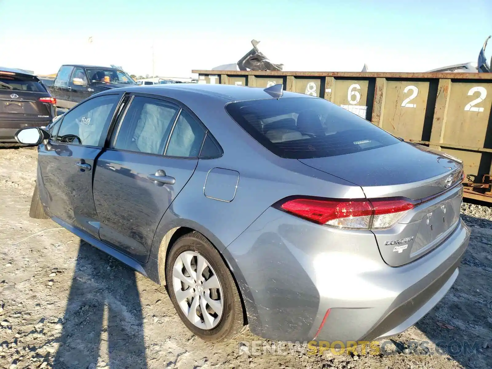 3 Photograph of a damaged car JTDEPRAE2LJ061266 TOYOTA COROLLA 2020