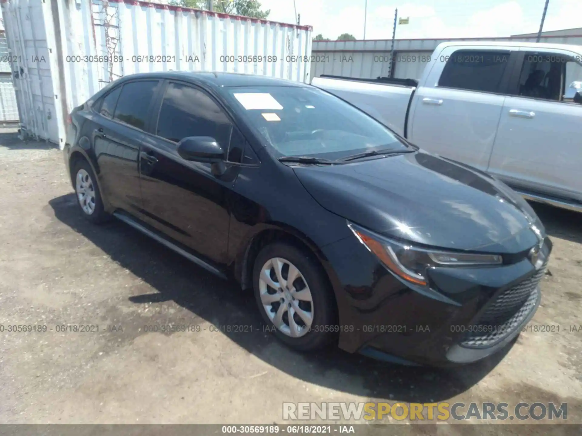 1 Photograph of a damaged car JTDEPRAE2LJ062594 TOYOTA COROLLA 2020