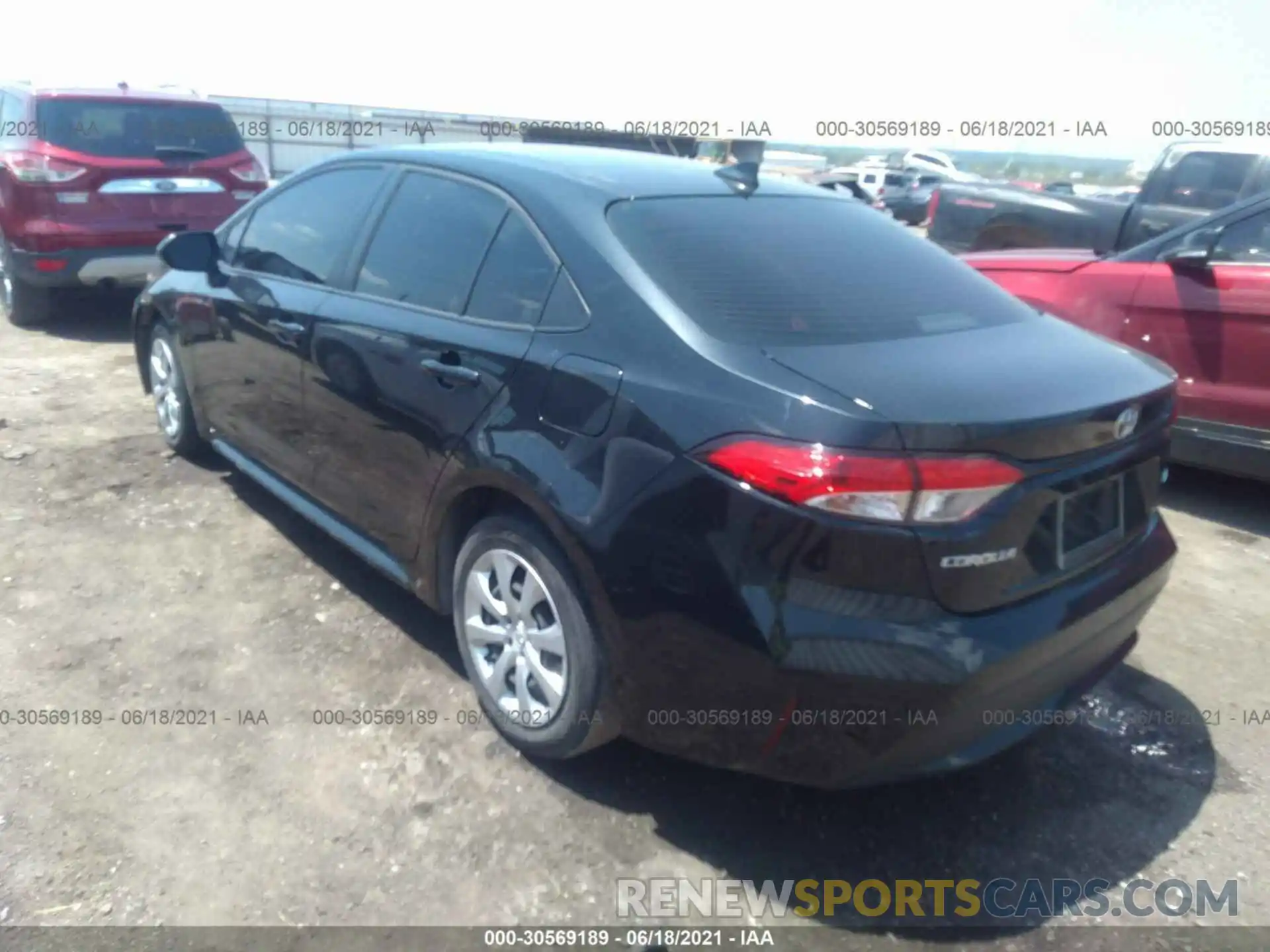 3 Photograph of a damaged car JTDEPRAE2LJ062594 TOYOTA COROLLA 2020