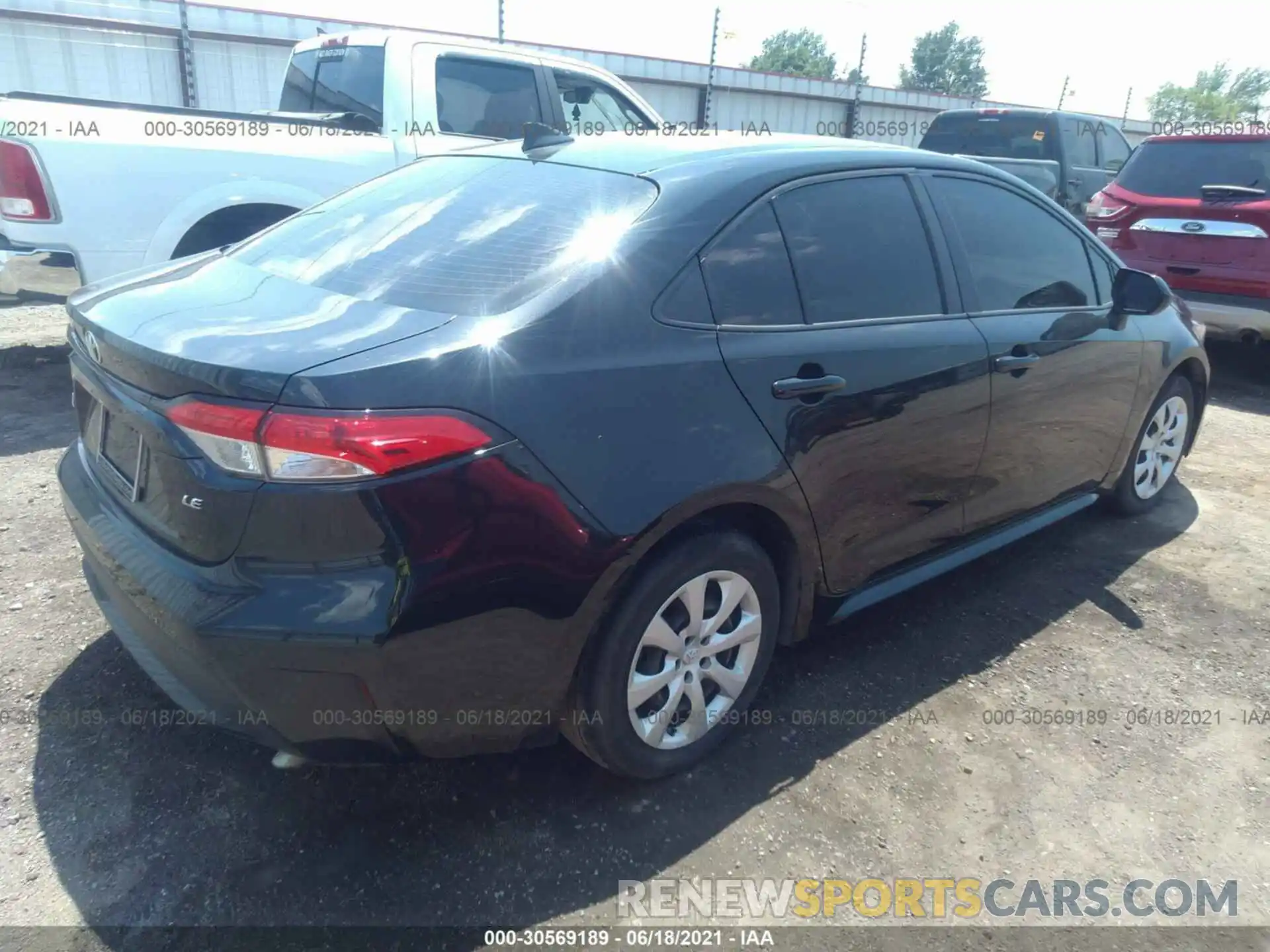 4 Photograph of a damaged car JTDEPRAE2LJ062594 TOYOTA COROLLA 2020