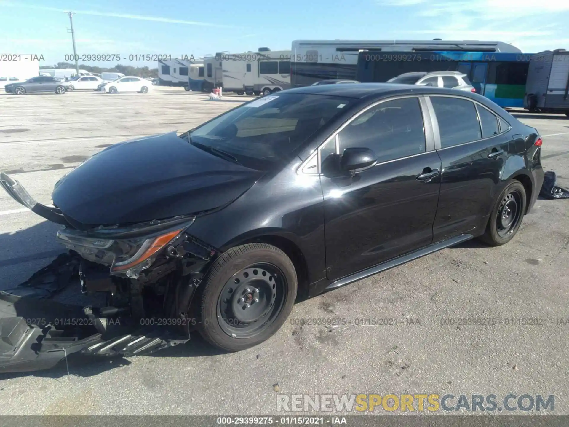 2 Photograph of a damaged car JTDEPRAE2LJ062854 TOYOTA COROLLA 2020