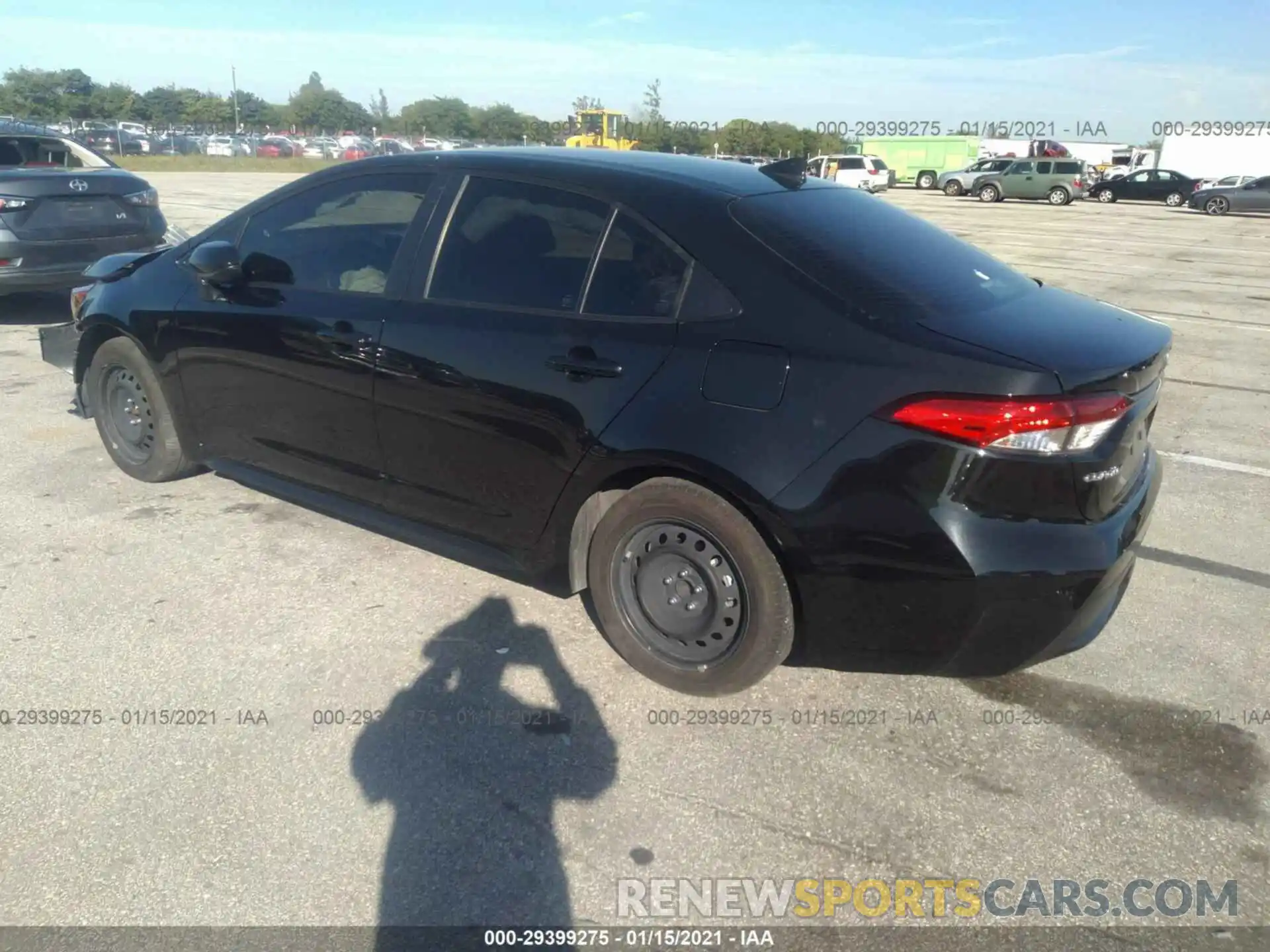 3 Photograph of a damaged car JTDEPRAE2LJ062854 TOYOTA COROLLA 2020