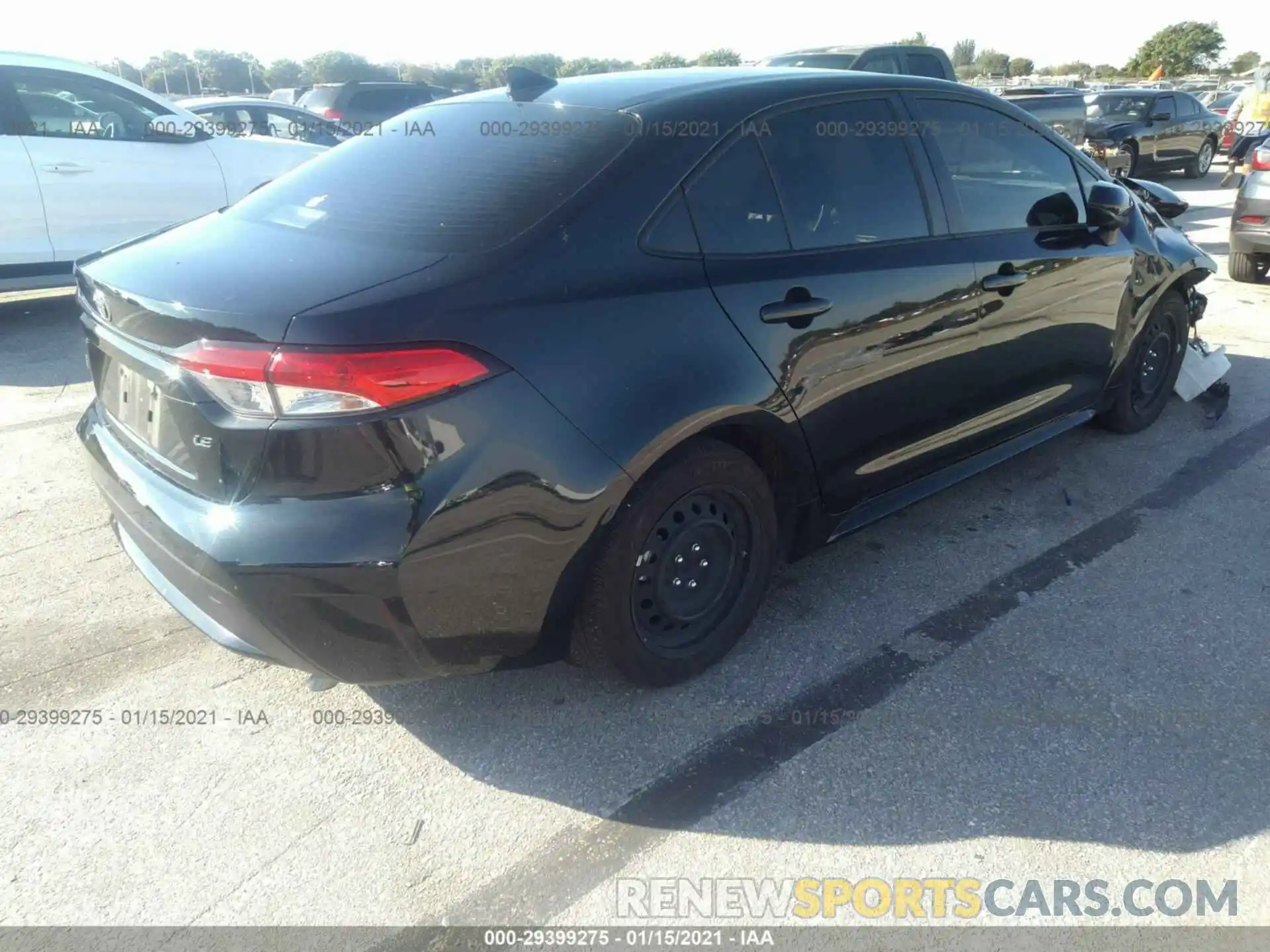 4 Photograph of a damaged car JTDEPRAE2LJ062854 TOYOTA COROLLA 2020