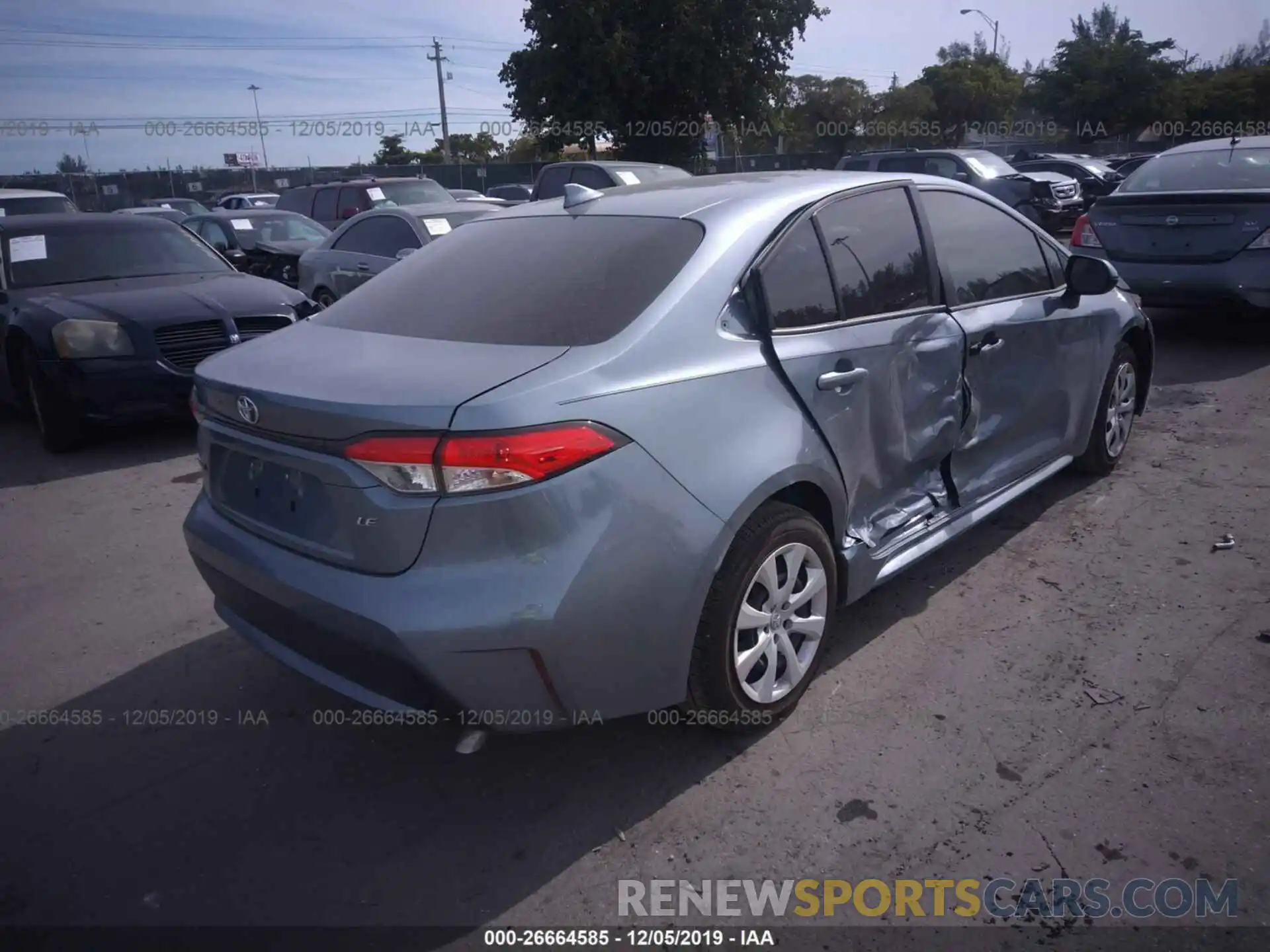 4 Photograph of a damaged car JTDEPRAE2LJ063714 TOYOTA COROLLA 2020