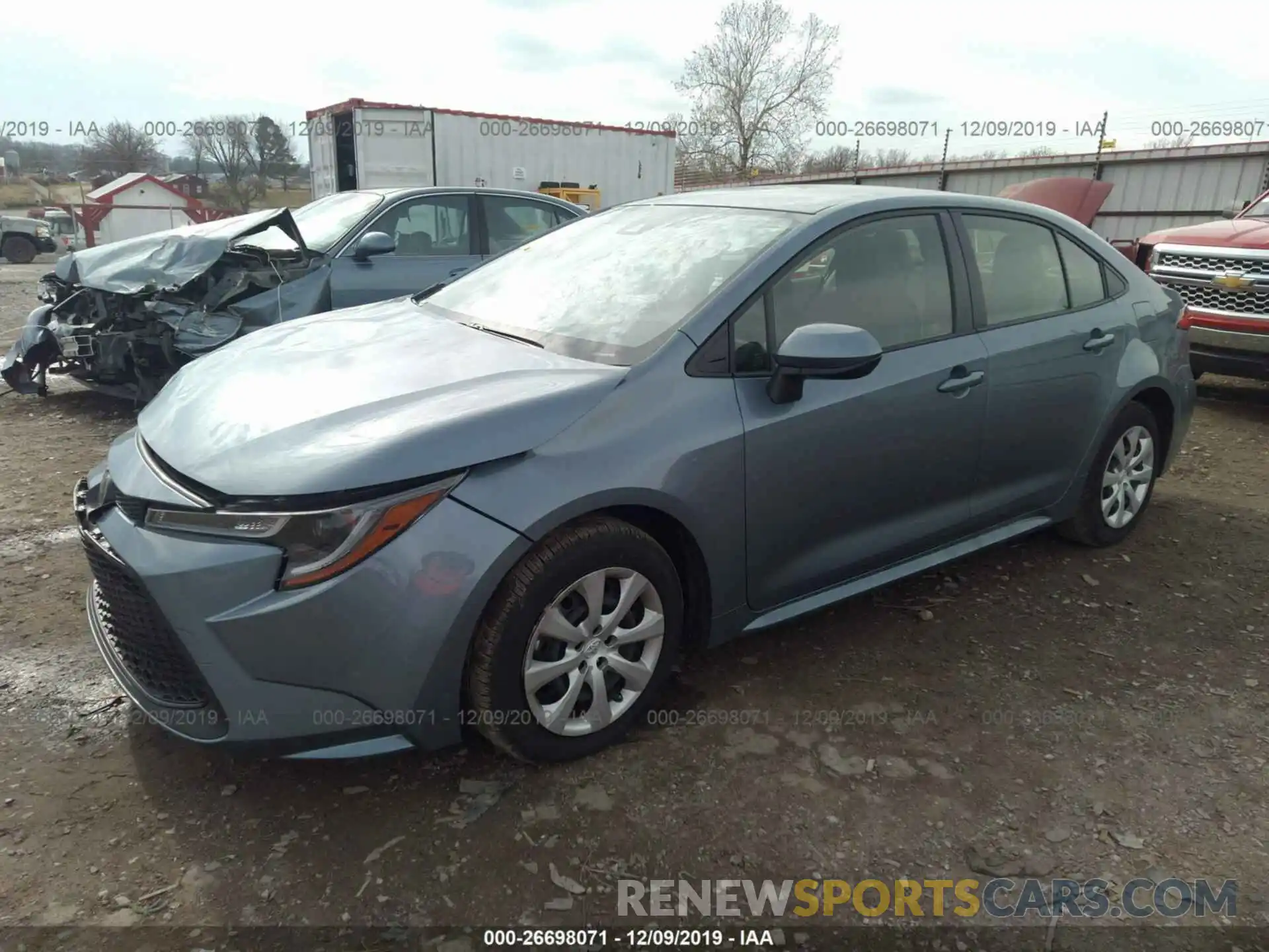 2 Photograph of a damaged car JTDEPRAE2LJ063972 TOYOTA COROLLA 2020