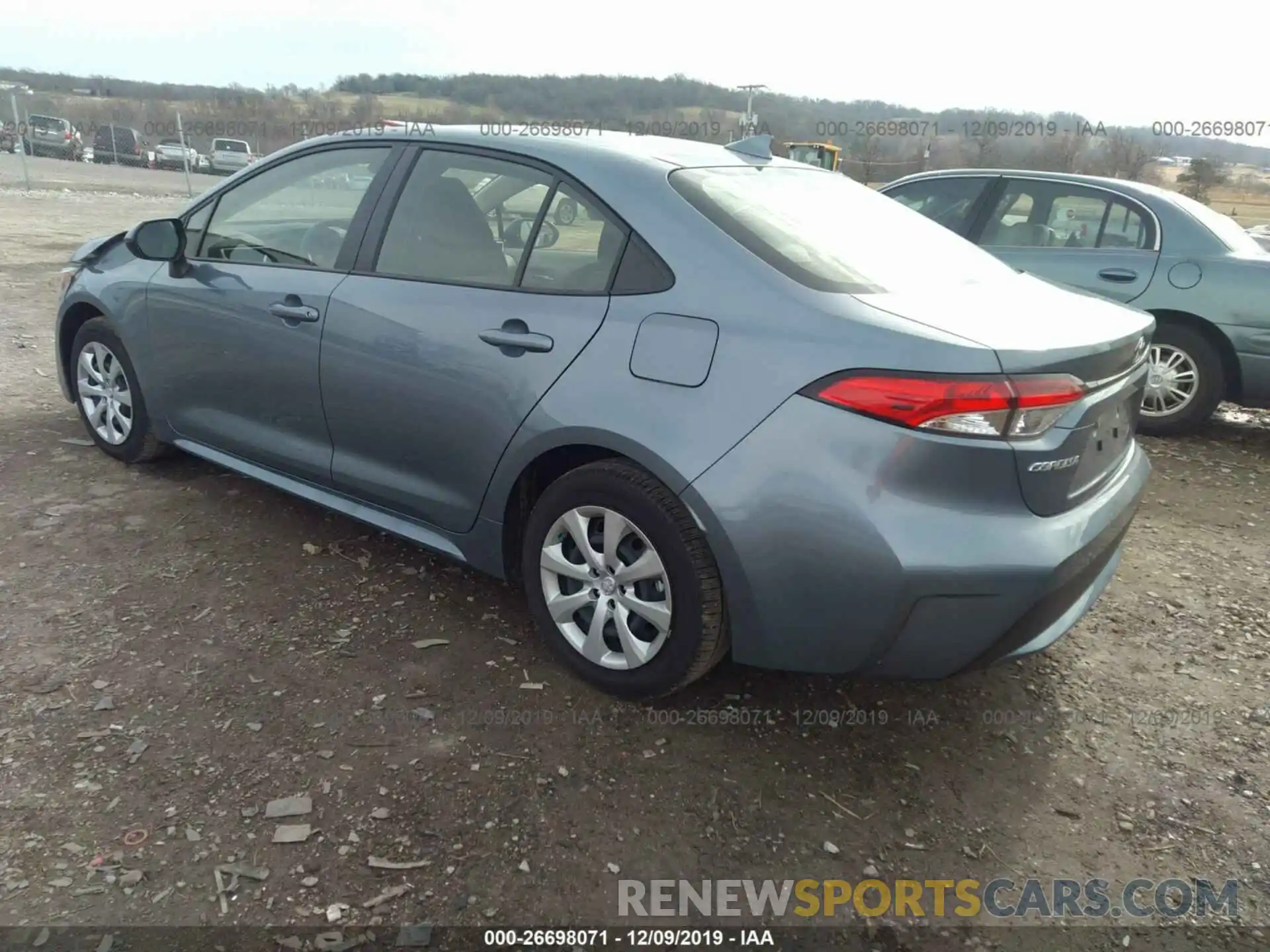 3 Photograph of a damaged car JTDEPRAE2LJ063972 TOYOTA COROLLA 2020