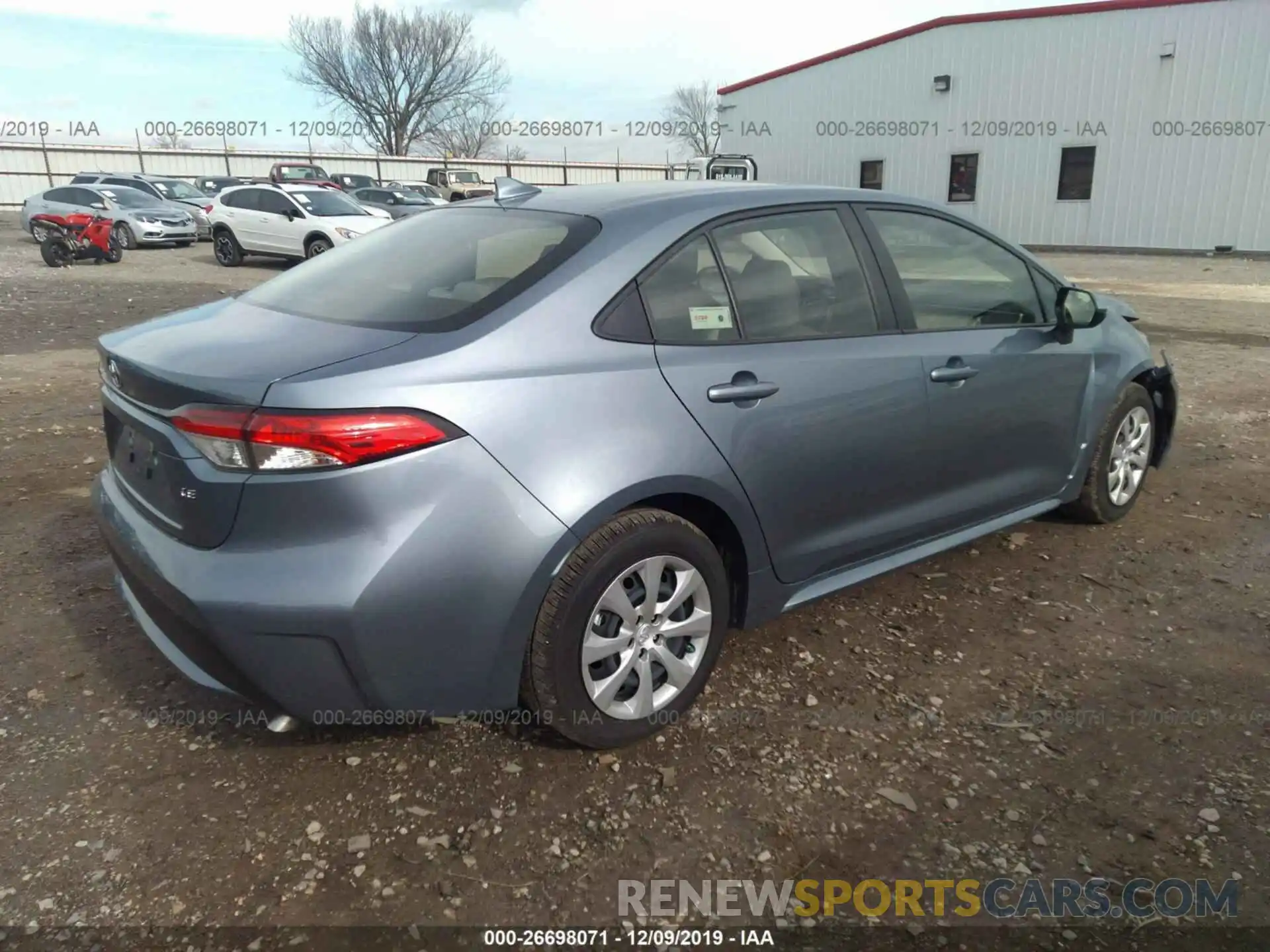 4 Photograph of a damaged car JTDEPRAE2LJ063972 TOYOTA COROLLA 2020