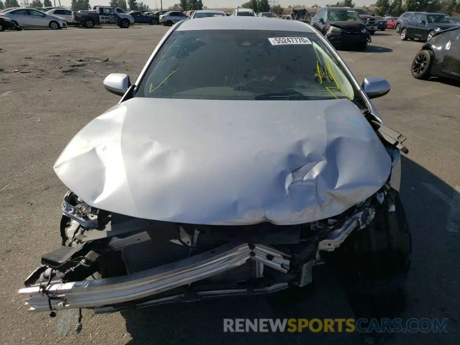 9 Photograph of a damaged car JTDEPRAE2LJ064118 TOYOTA COROLLA 2020