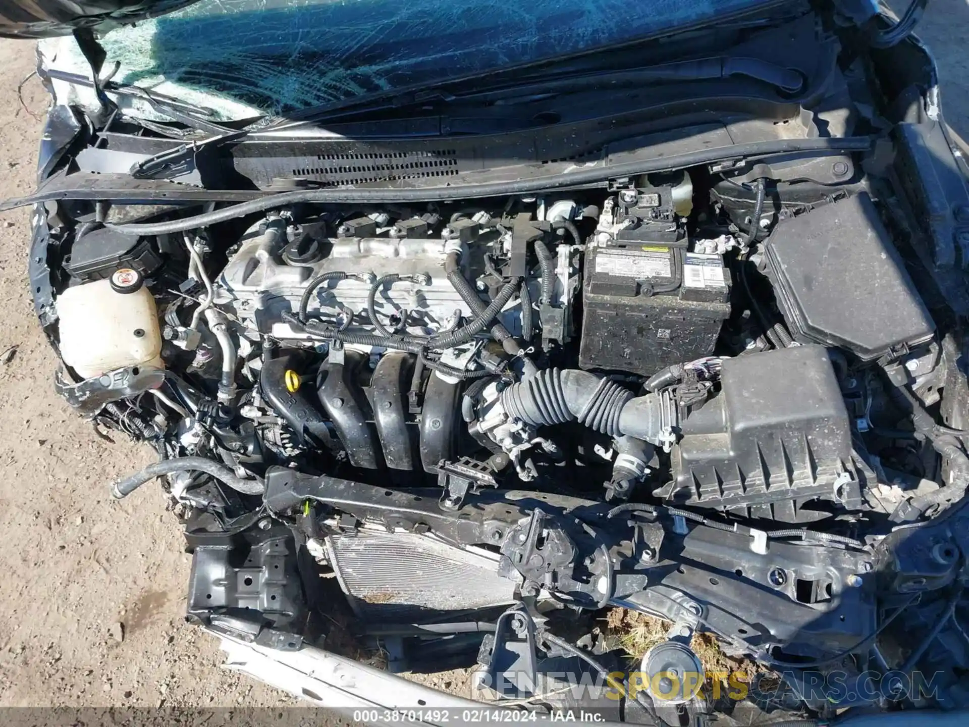 10 Photograph of a damaged car JTDEPRAE2LJ064653 TOYOTA COROLLA 2020