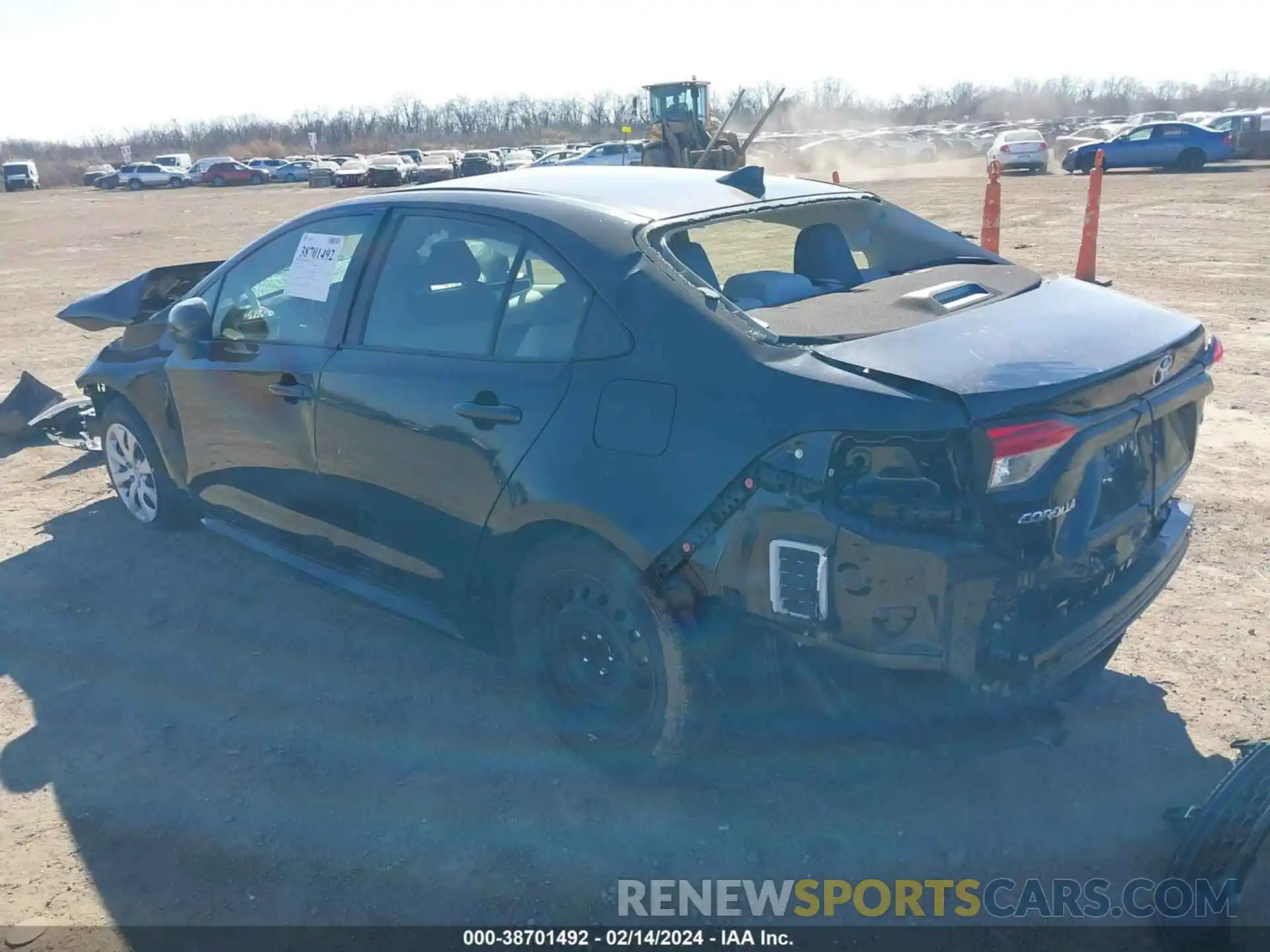 3 Photograph of a damaged car JTDEPRAE2LJ064653 TOYOTA COROLLA 2020