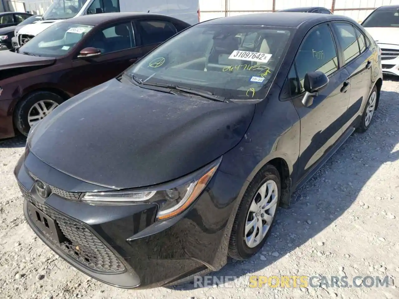 2 Photograph of a damaged car JTDEPRAE2LJ064765 TOYOTA COROLLA 2020