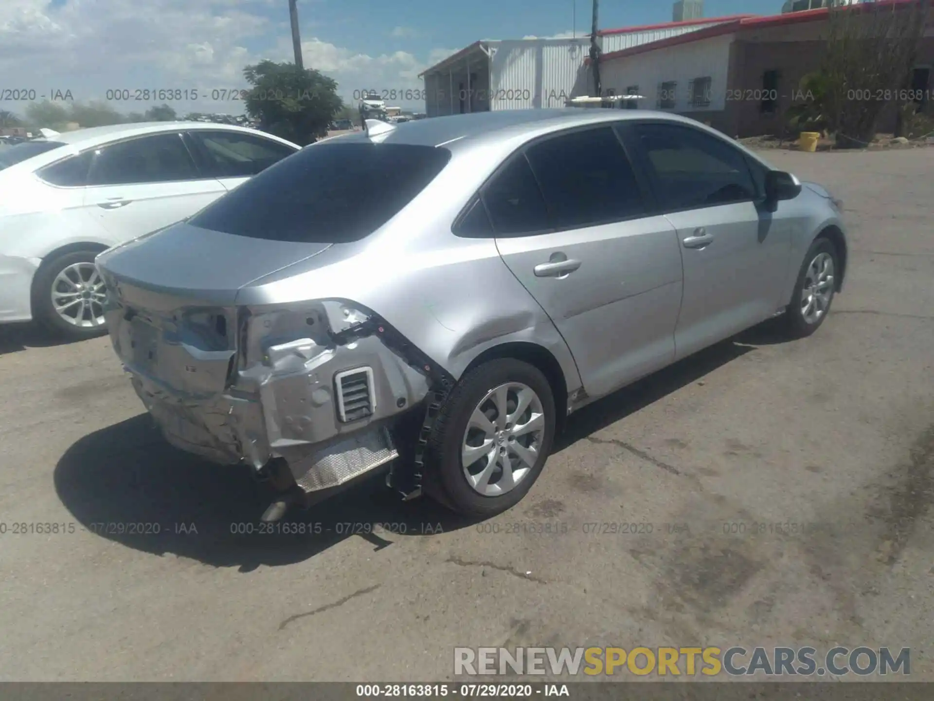 4 Photograph of a damaged car JTDEPRAE2LJ065057 TOYOTA COROLLA 2020