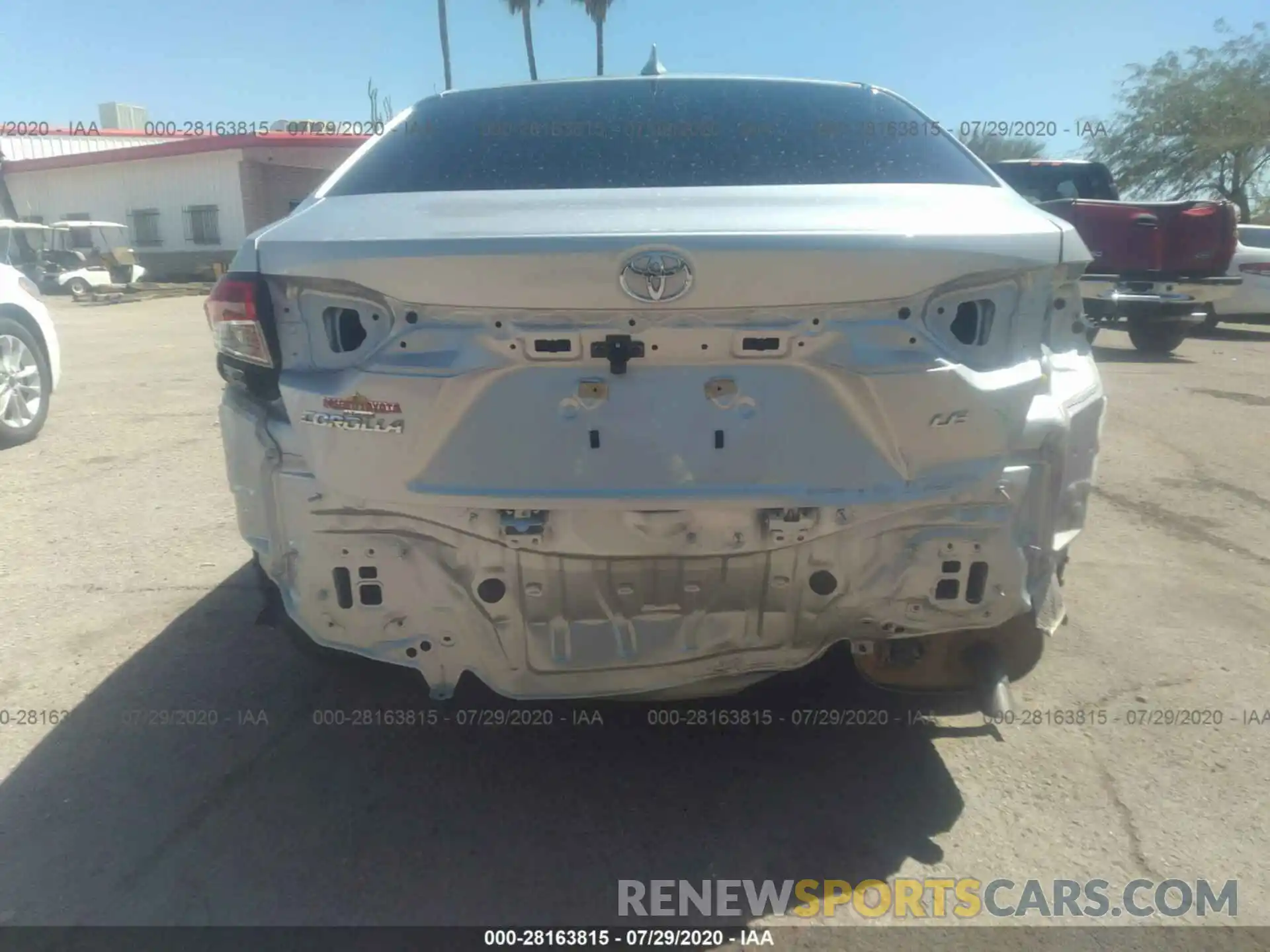 6 Photograph of a damaged car JTDEPRAE2LJ065057 TOYOTA COROLLA 2020