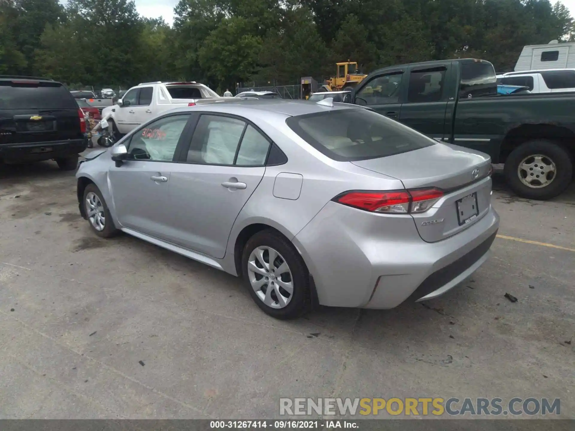 3 Photograph of a damaged car JTDEPRAE2LJ065379 TOYOTA COROLLA 2020