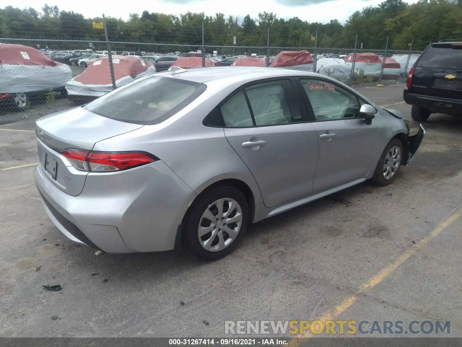 4 Photograph of a damaged car JTDEPRAE2LJ065379 TOYOTA COROLLA 2020