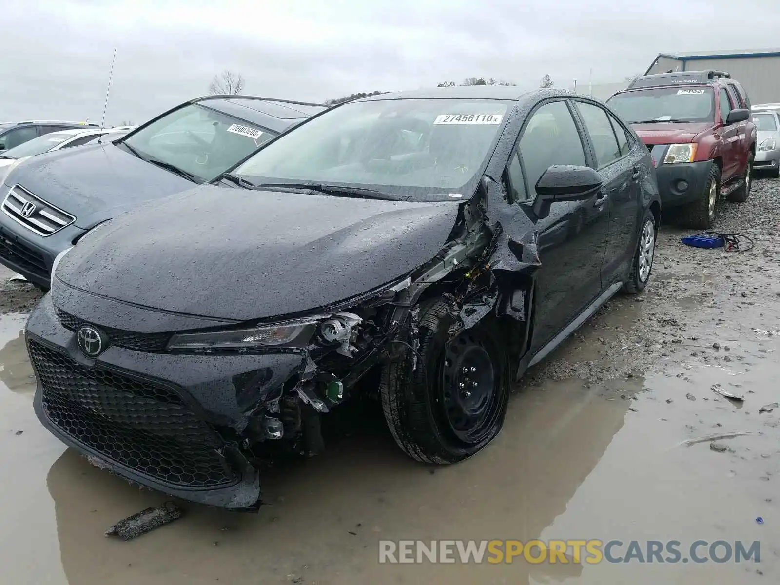 2 Photograph of a damaged car JTDEPRAE2LJ065401 TOYOTA COROLLA 2020