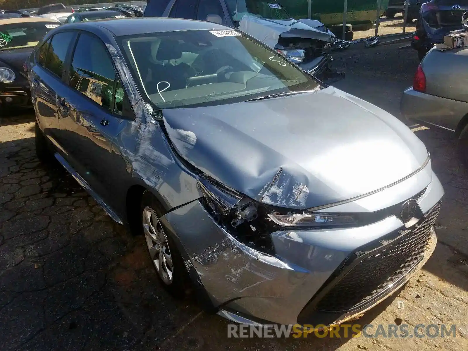 1 Photograph of a damaged car JTDEPRAE2LJ065589 TOYOTA COROLLA 2020