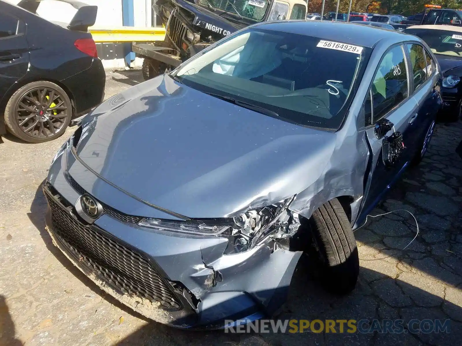 2 Photograph of a damaged car JTDEPRAE2LJ065589 TOYOTA COROLLA 2020