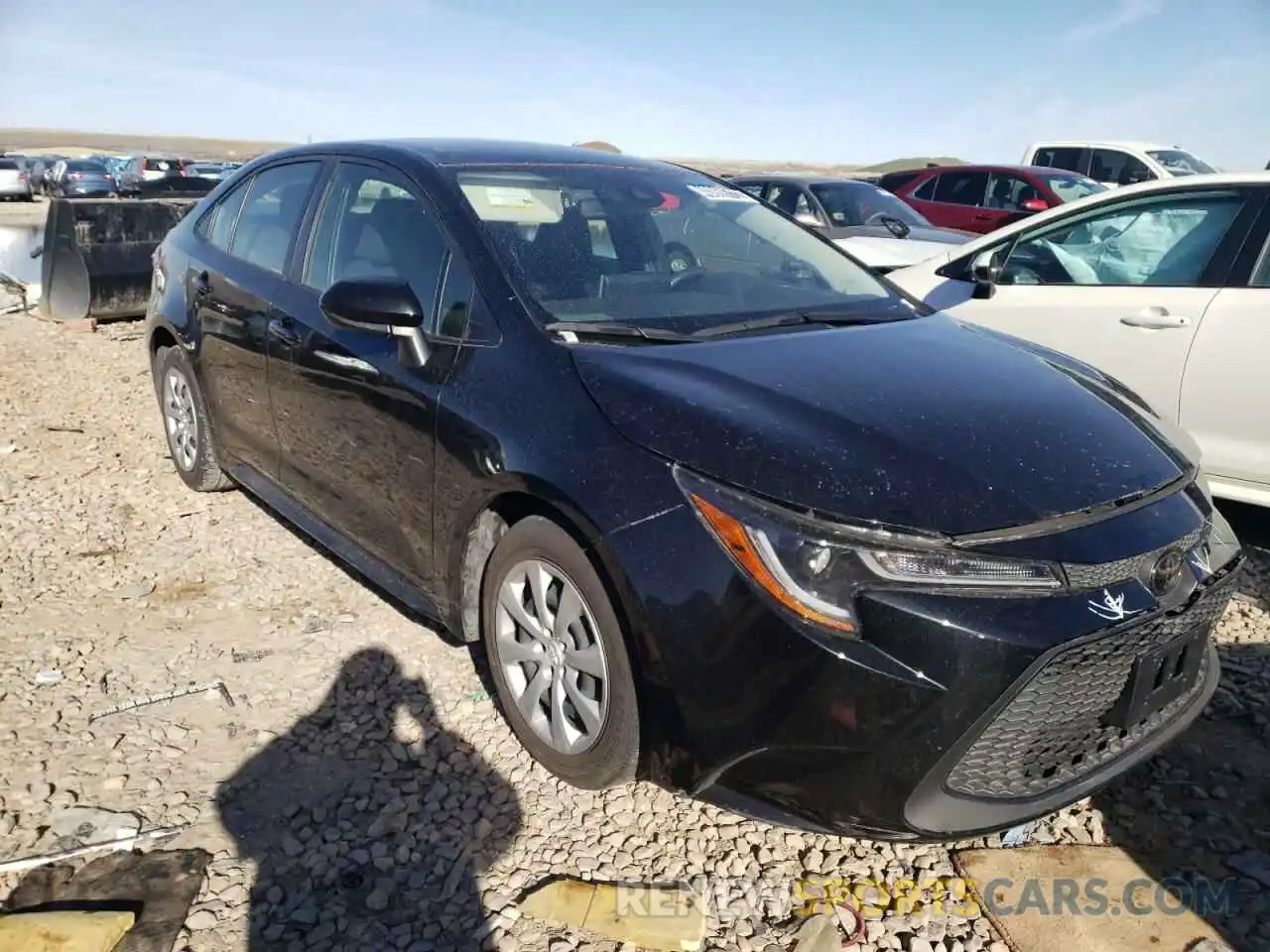 1 Photograph of a damaged car JTDEPRAE2LJ065723 TOYOTA COROLLA 2020