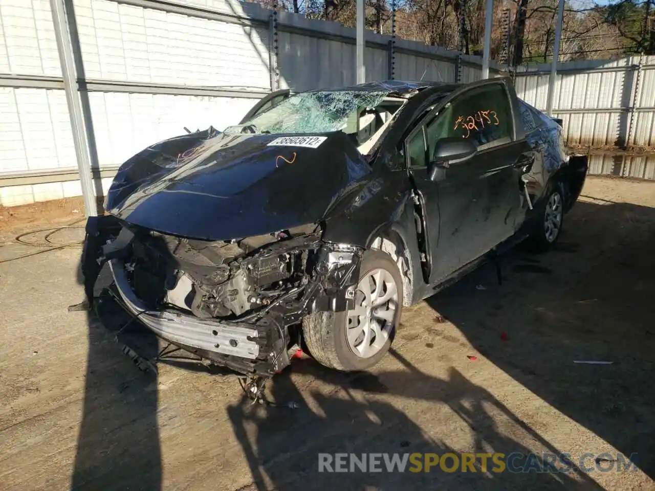 2 Photograph of a damaged car JTDEPRAE2LJ065897 TOYOTA COROLLA 2020