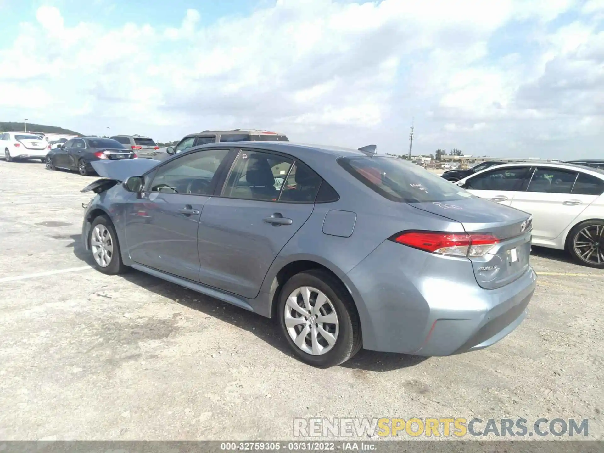 3 Photograph of a damaged car JTDEPRAE2LJ066368 TOYOTA COROLLA 2020